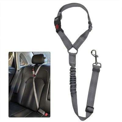 Car Headrest Pet Restraint with Bungee