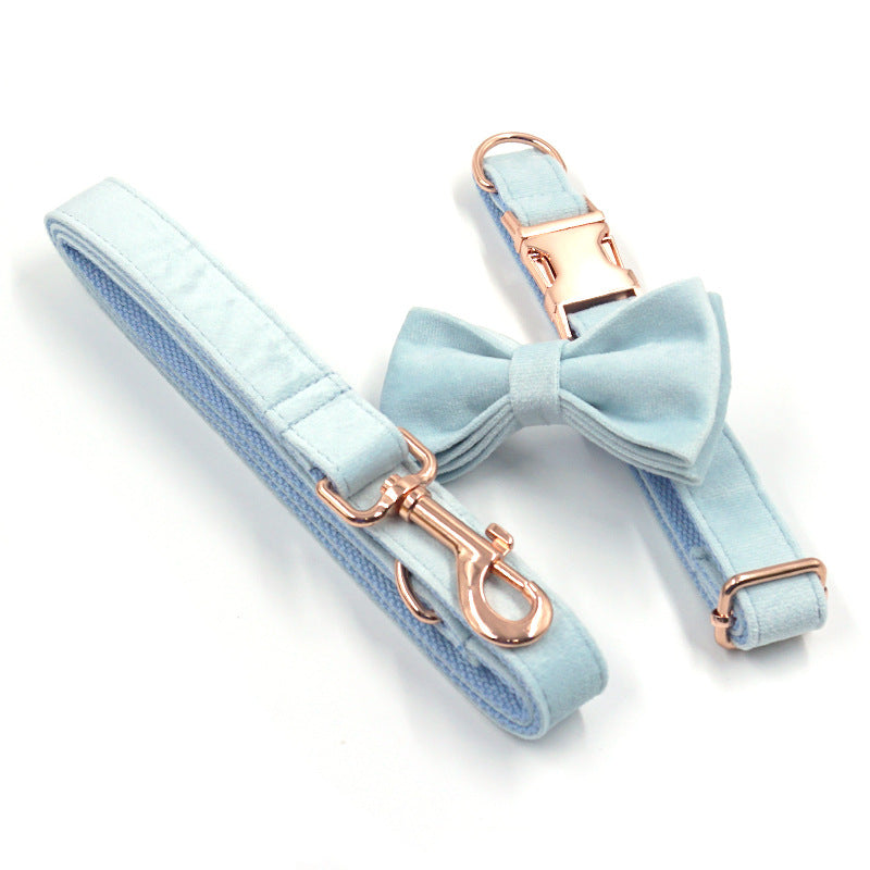 Velvet Lead, Collar, Bow-tie and rubbish bag dispenser bundle
