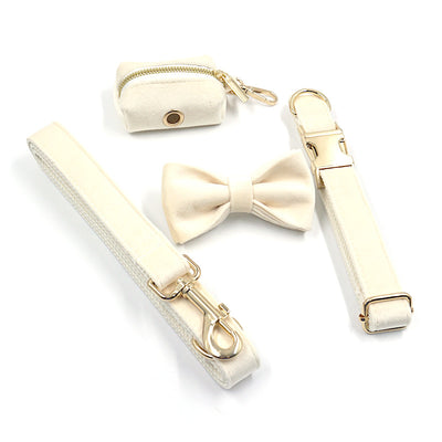 Velvet Lead, Collar, Bow-tie and rubbish bag dispenser bundle