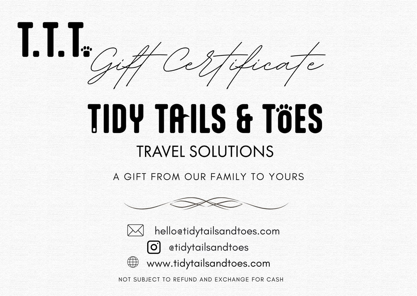 A gift from our Family to yours