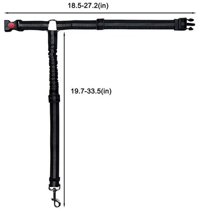 Car Headrest Pet Restraint with Bungee