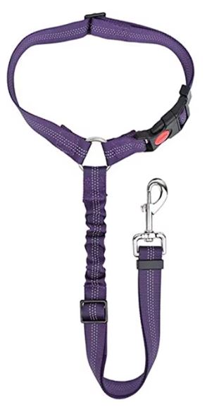 Car Headrest Pet Restraint with Bungee