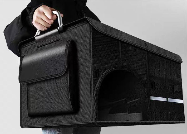 Collapsible Car Organiser Storage box with shoe storage