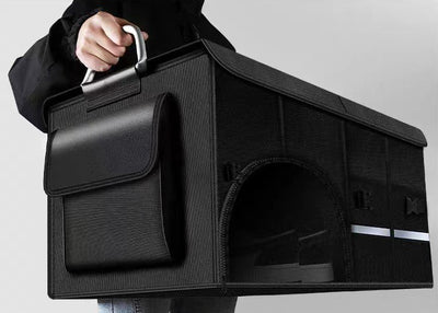 Collapsible Car Organiser Storage box with shoe storage