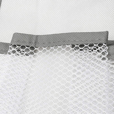 Door Hanging Clothes Storage Organiser with mesh pockets and travel clip