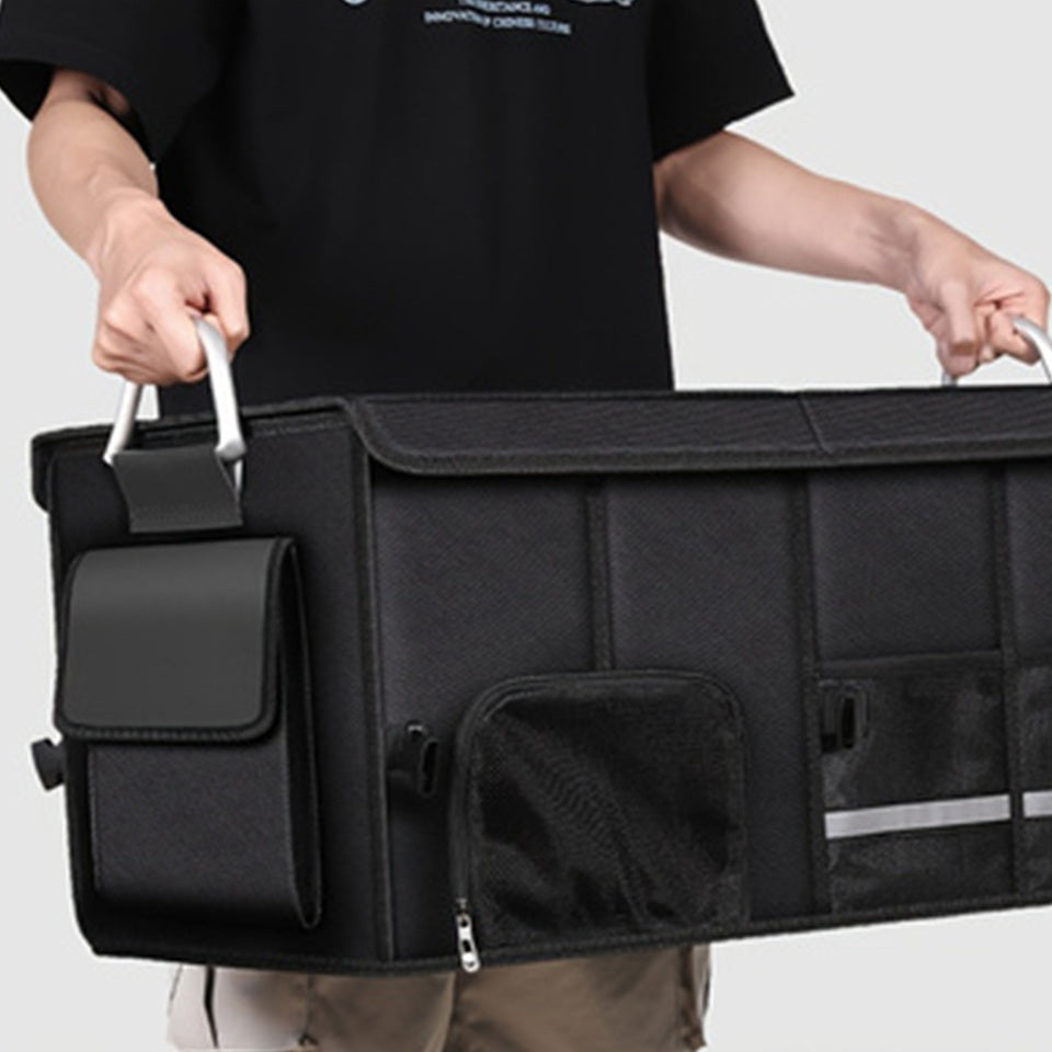 Collapsible Car Organiser Storage box with shoe storage