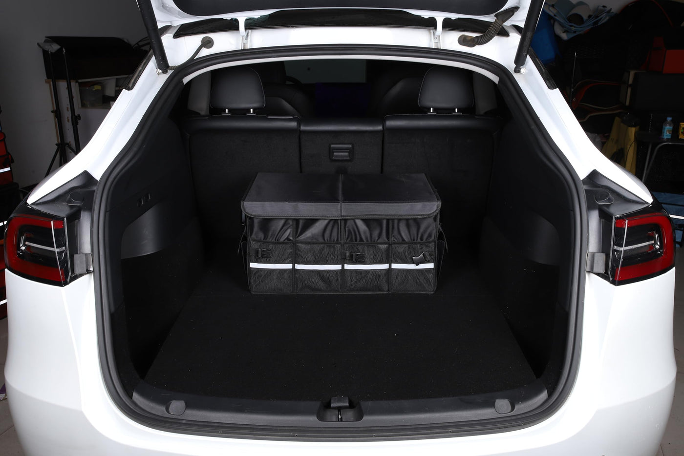 Collapsible Car Organiser Storage box with shoe storage