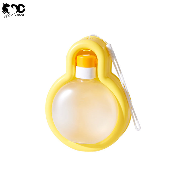 550ml Portable Foldable Pet Water Bottle / Canteen with bowl attached