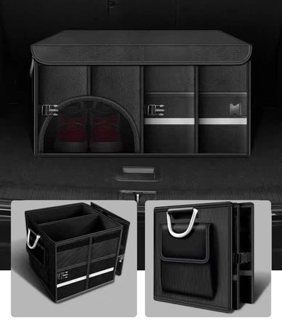 Collapsible Car Organiser Storage box with shoe storage