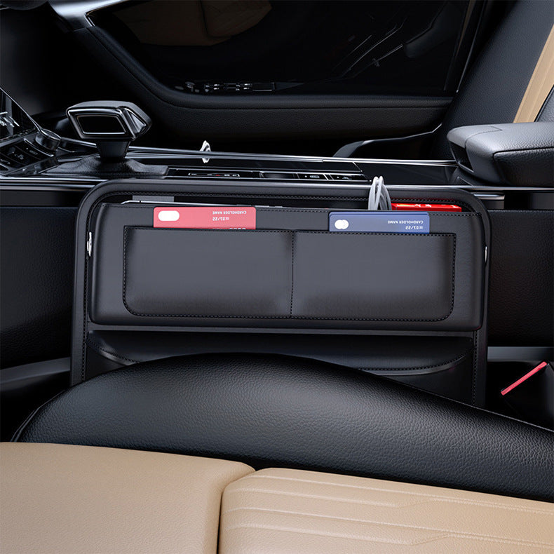 Leather Car Consol Organiser / Gap storage unit