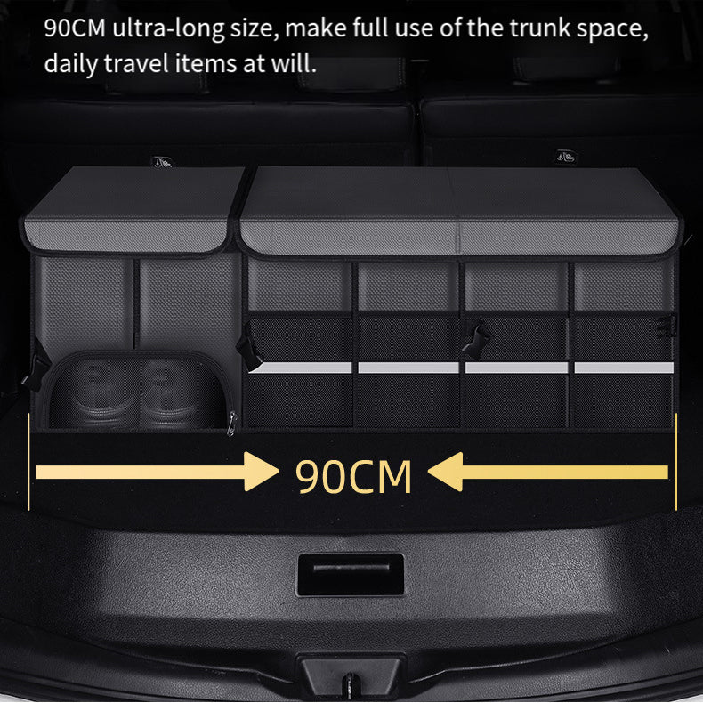 Collapsible Car Organiser Storage box with shoe storage