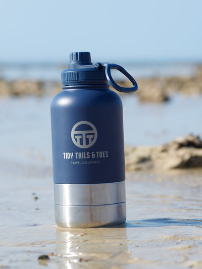 3 in 1 Stainless Steel Insulation Portable Travel Water and Food Bottle / Bento Cylinder