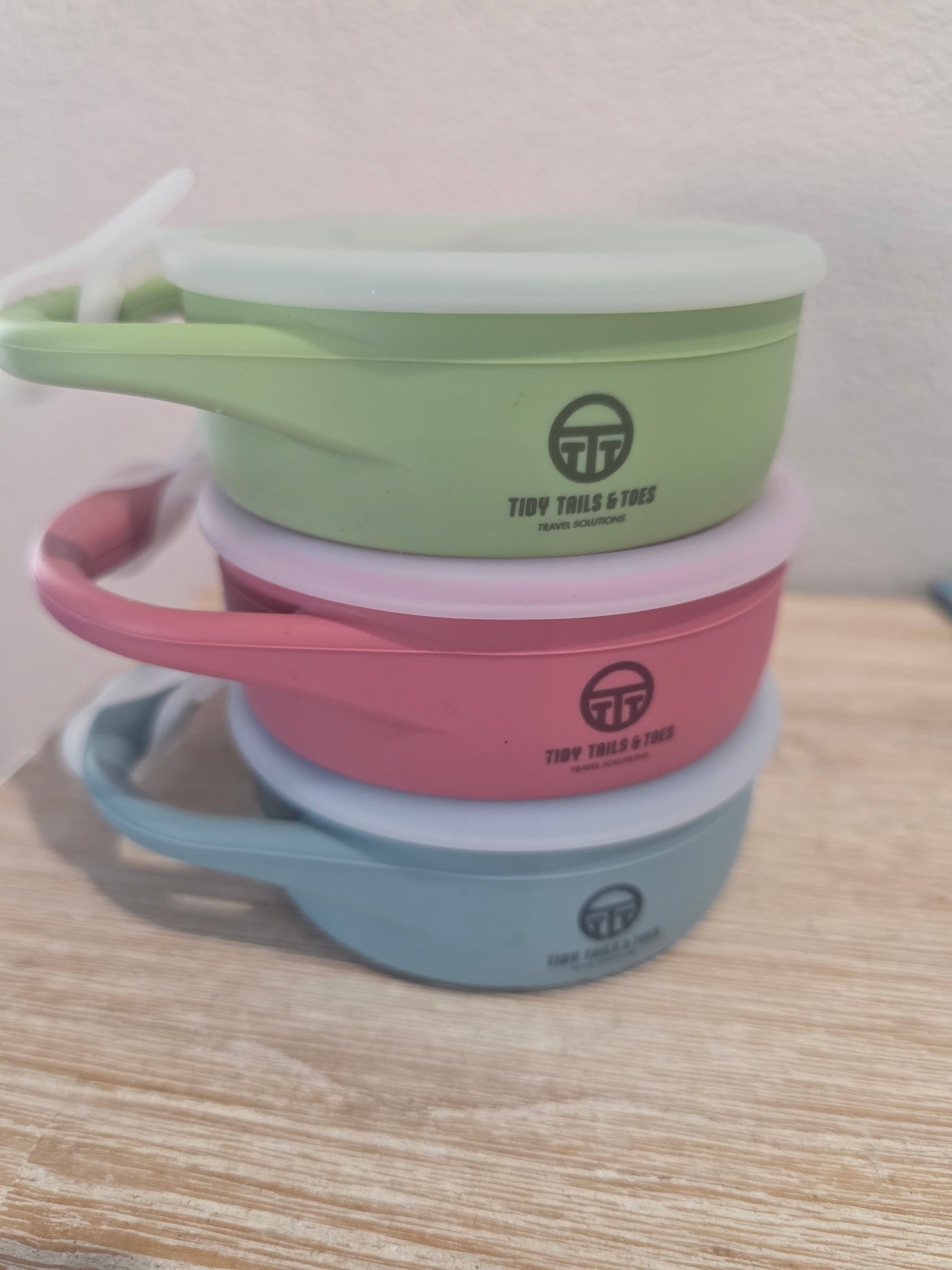 Silicone Collapsible Snack Cups with Attached Lid